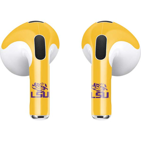 Louisiana State University - LSU Tiger Eye Logo Yellow Apple AirPods (3rd Gen 2021) Skin