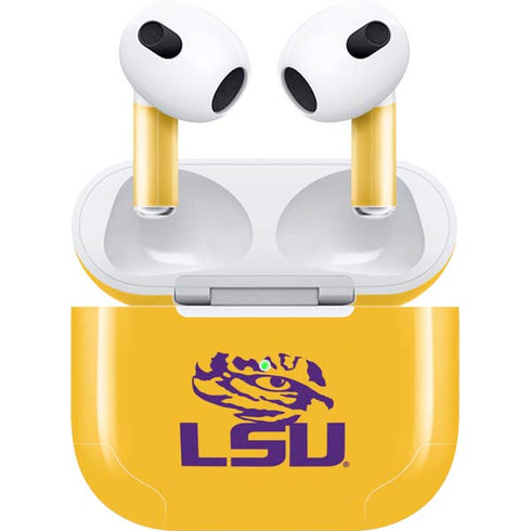 Louisiana State University - LSU Tiger Eye Logo Yellow Apple AirPods (3rd Gen 2021) Skin