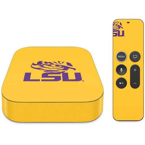 Louisiana State University - LSU Tiger Eye Logo Yellow Apple TV Skin
