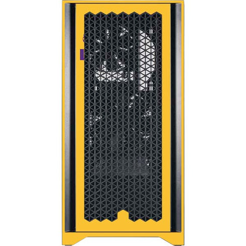 Louisiana State University - LSU Tiger Eye Logo Yellow Corsair 4000D Tempered Glass Mid-Tower ATX Case Skin