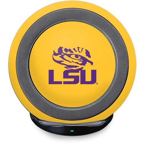 Louisiana State University - LSU Tiger Eye Logo Yellow Fast Charge Wireless Charging Stand Skin