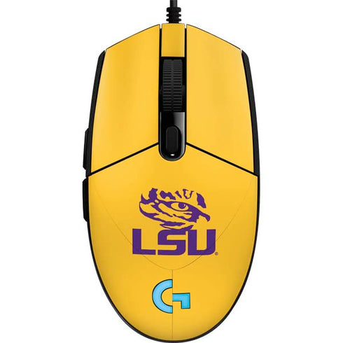 Louisiana State University - LSU Tiger Eye Logo Yellow G203 Prodigy RGB Wired Gaming Mouse Skin