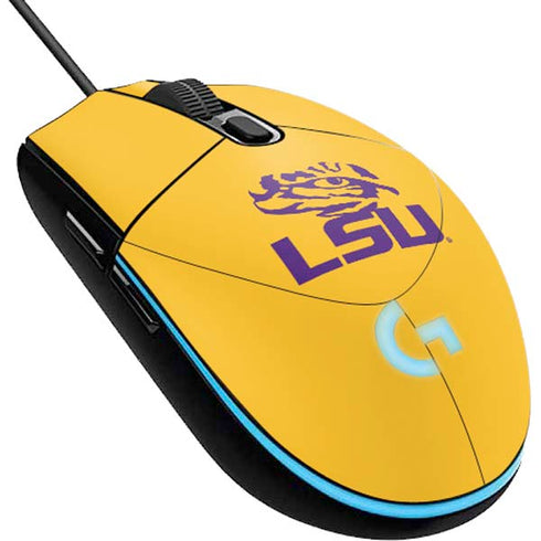 Louisiana State University - LSU Tiger Eye Logo Yellow G203 Prodigy RGB Wired Gaming Mouse Skin