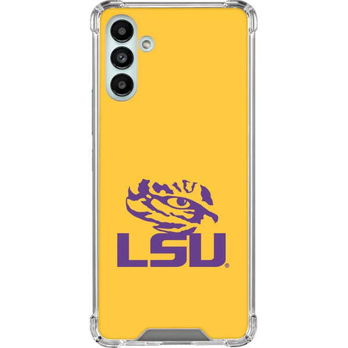 Louisiana State University - LSU Tiger Eye Logo Yellow Galaxy A13 5G Clear Case