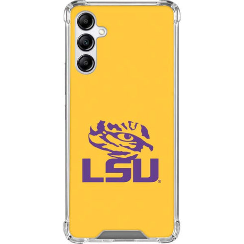 Louisiana State University - LSU Tiger Eye Logo Yellow Galaxy A15 5G Clear Case