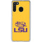 Louisiana State University - LSU Tiger Eye Logo Yellow Galaxy A21 Clear Case