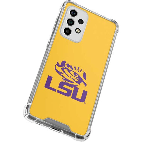 Louisiana State University - LSU Tiger Eye Logo Yellow Galaxy A53 5G Clear Case