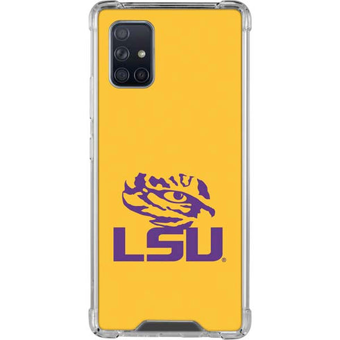 Louisiana State University - LSU Tiger Eye Logo Yellow Galaxy A71 5G Clear Case