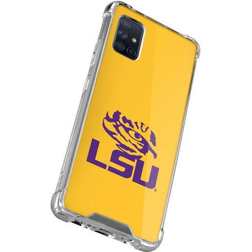 Louisiana State University - LSU Tiger Eye Logo Yellow Galaxy A71 5G Clear Case