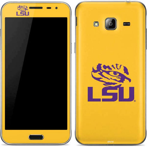 Louisiana State University - LSU Tiger Eye Logo Yellow Galaxy J3 Skin