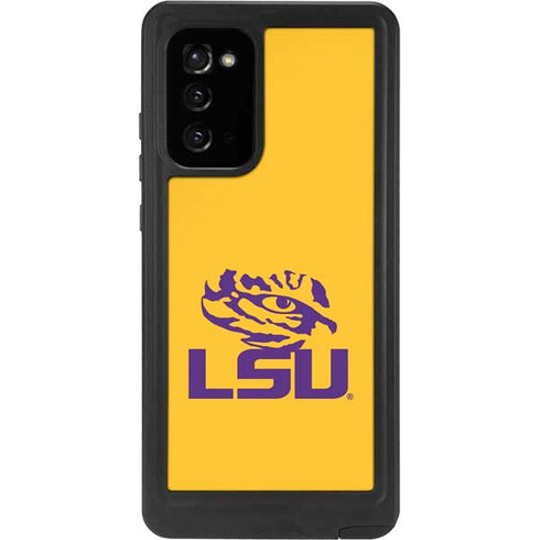 Louisiana State University - LSU Tiger Eye Logo Yellow Galaxy Note20 5G Waterproof Case
