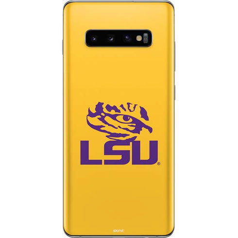 Louisiana State University - LSU Tiger Eye Logo Yellow Galaxy S10 Plus Skin