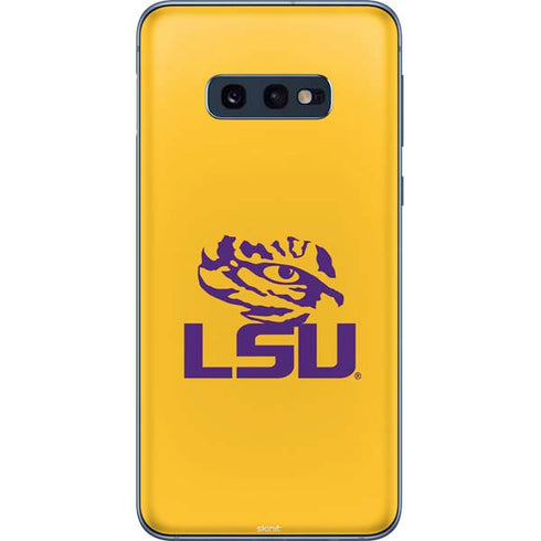 Louisiana State University - LSU Tiger Eye Logo Yellow Galaxy S10e Skin