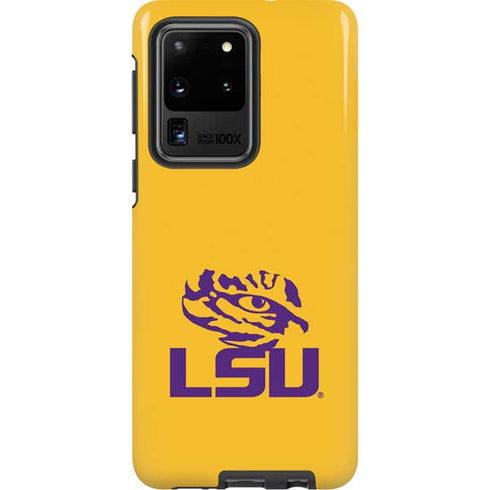 Louisiana State University - LSU Tiger Eye Logo Yellow Galaxy S20 Ultra 5G Pro Case