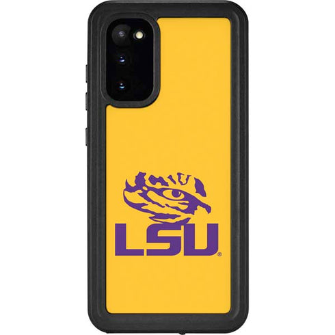Louisiana State University - LSU Tiger Eye Logo Yellow Galaxy S20 Waterproof Case
