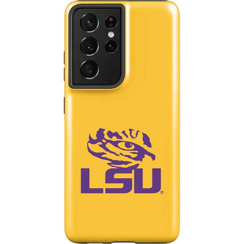 Louisiana State University - LSU Tiger Eye Logo Yellow Galaxy S21 Ultra 5G Pro Case