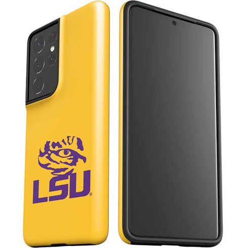 Louisiana State University - LSU Tiger Eye Logo Yellow Galaxy S21 Ultra 5G Pro Case