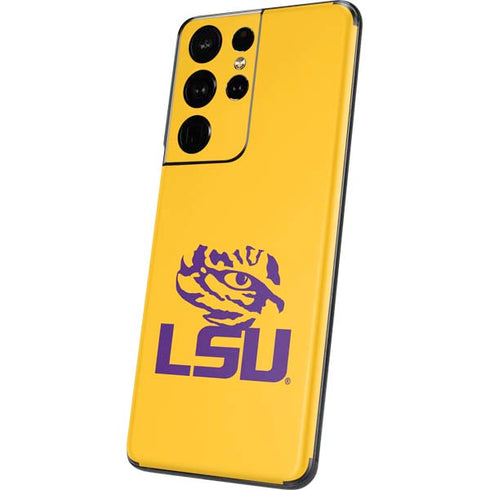 Louisiana State University - LSU Tiger Eye Logo Yellow Galaxy S21 Ultra 5G Skin