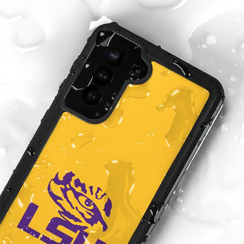 Louisiana State University - LSU Tiger Eye Logo Yellow Galaxy S23 Plus Waterproof Case