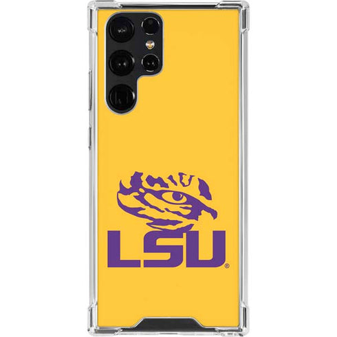 Louisiana State University - LSU Tiger Eye Logo Yellow Galaxy S23 Ultra Clear Case