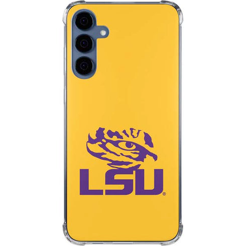 Louisiana State University - LSU Tiger Eye Logo Yellow Galaxy S24 Clear Case