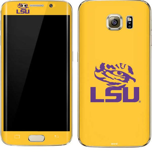 Louisiana State University - LSU Tiger Eye Logo Yellow Galaxy S7 Edge Skin