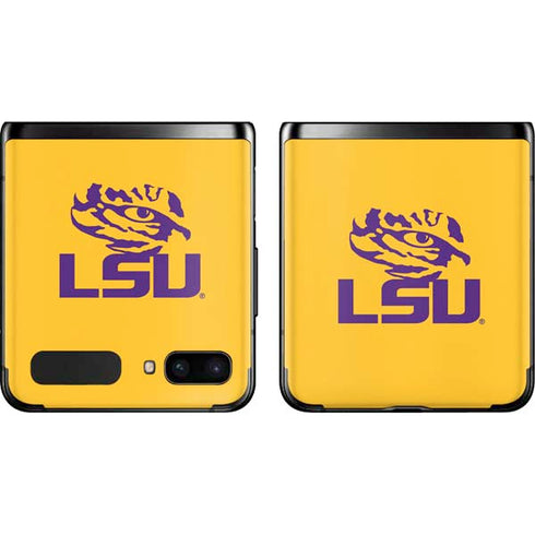 Louisiana State University - LSU Tiger Eye Logo Yellow Galaxy Z Flip Skin