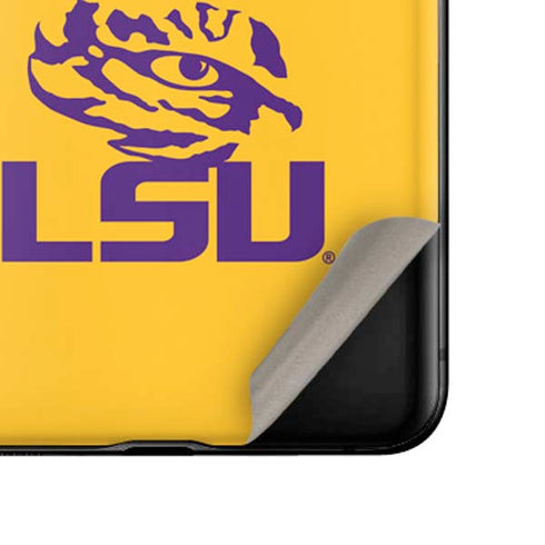 Louisiana State University - LSU Tiger Eye Logo Yellow Galaxy Z Flip Skin