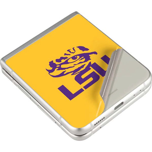 Louisiana State University - LSU Tiger Eye Logo Yellow Galaxy Z Flip3 5G Skin