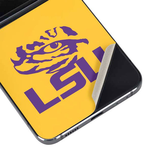 Louisiana State University - LSU Tiger Eye Logo Yellow Galaxy Z Flip5 5G Skin