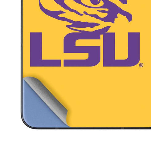 Louisiana State University - LSU Tiger Eye Logo Yellow Galaxy Z Fold5 5G Skin