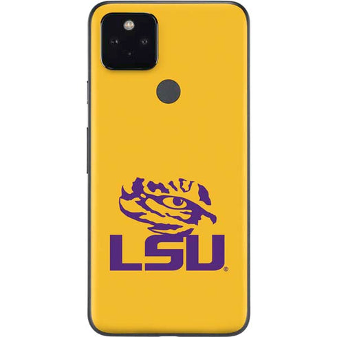 Louisiana State University - LSU Tiger Eye Logo Yellow Google Pixel 5a Skin