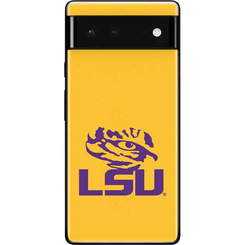 Louisiana State University - LSU Tiger Eye Logo Yellow Google Pixel 6 Skin