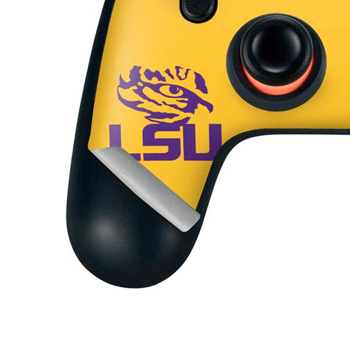 Louisiana State University - LSU Tiger Eye Logo Yellow Google Stadia Controller Skin