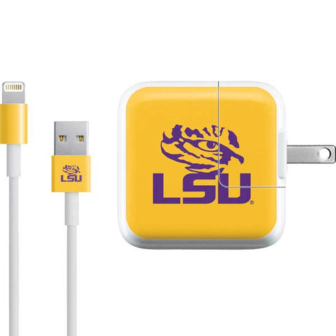 Louisiana State University - LSU Tiger Eye Logo Yellow iPad Charger (10W USB) Skin