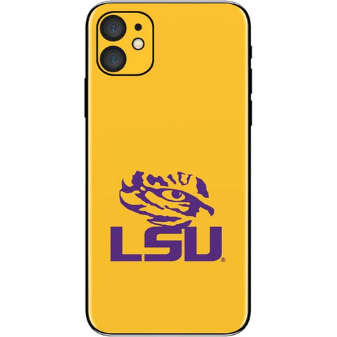 Louisiana State University - LSU Tiger Eye Logo Yellow iPhone 11 Skin