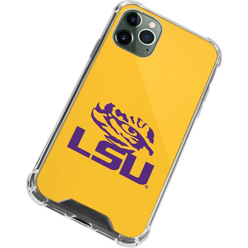 Louisiana State University - LSU Tiger Eye Logo Yellow iPhone 12 Pro Clear Case