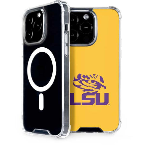 Louisiana State University - LSU Tiger Eye Logo Yellow iPhone 13 Pro MagSafe Case