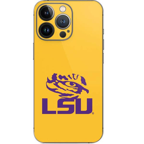 Louisiana State University - LSU Tiger Eye Logo Yellow iPhone 13 Pro Skin