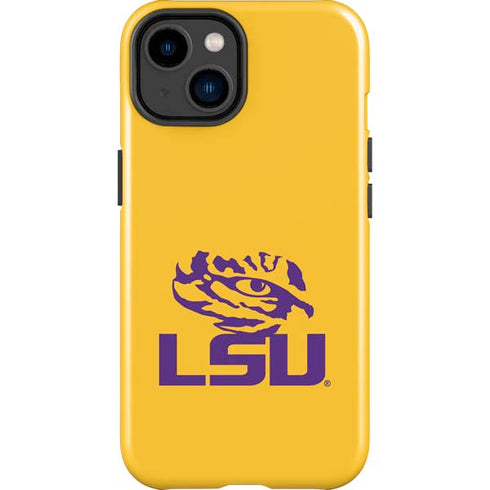 Louisiana State University - LSU Tiger Eye Logo Yellow iPhone 15 Plus Impact Case