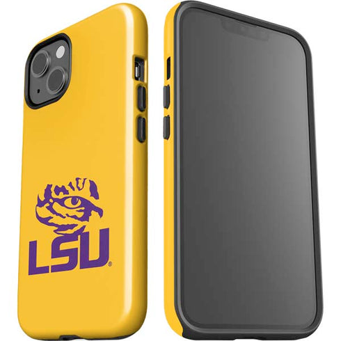 Louisiana State University - LSU Tiger Eye Logo Yellow iPhone 15 Plus Impact Case