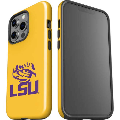 Louisiana State University - LSU Tiger Eye Logo Yellow iPhone 15 Pro Impact Case