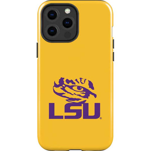 Louisiana State University - LSU Tiger Eye Logo Yellow iPhone 15 Pro Max Impact Case