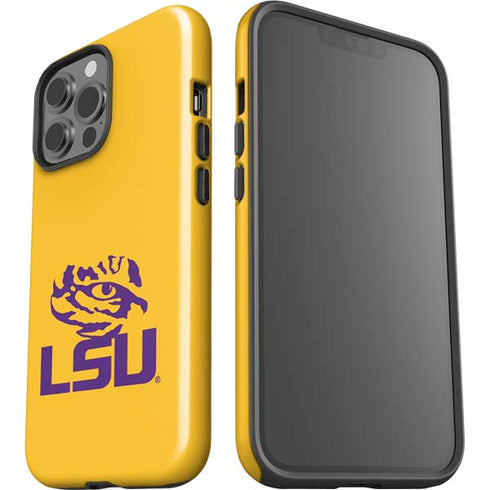 Louisiana State University - LSU Tiger Eye Logo Yellow iPhone 15 Pro Max Impact Case
