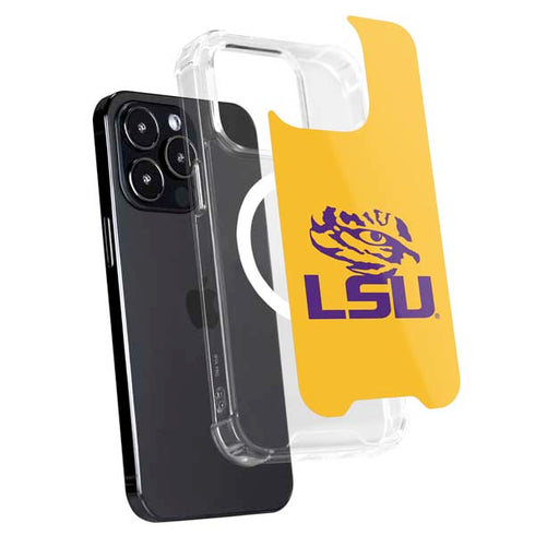 Louisiana State University - LSU Tiger Eye Logo Yellow iPhone 15 Pro Max MagSafe Case
