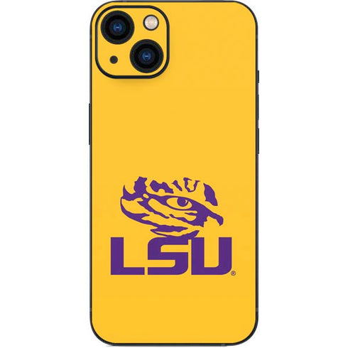 Louisiana State University - LSU Tiger Eye Logo Yellow iPhone 14 Skin