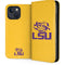 Louisiana State University - LSU Tiger Eye Logo Yellow iPhone 15 Plus Folio Case