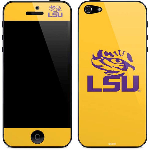 Louisiana State University - LSU Tiger Eye Logo Yellow iPhone 5/5s/5SE Skin