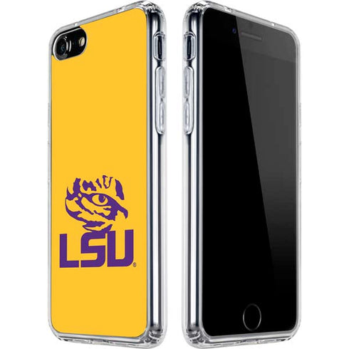 Louisiana State University - LSU Tiger Eye Logo Yellow iPhone SE (2nd & 3rd Gen) Clear Case