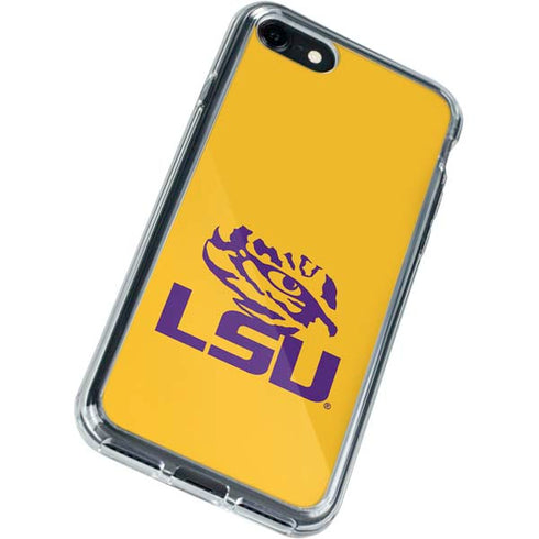 Louisiana State University - LSU Tiger Eye Logo Yellow iPhone SE (2nd & 3rd Gen) Clear Case